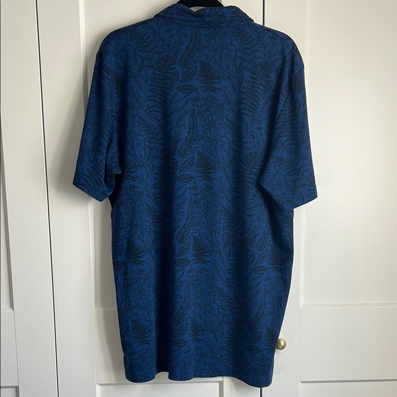 Travis Mathew Navy Blue Polo with Left Print Shirt | XXL - Picture 2 of 4